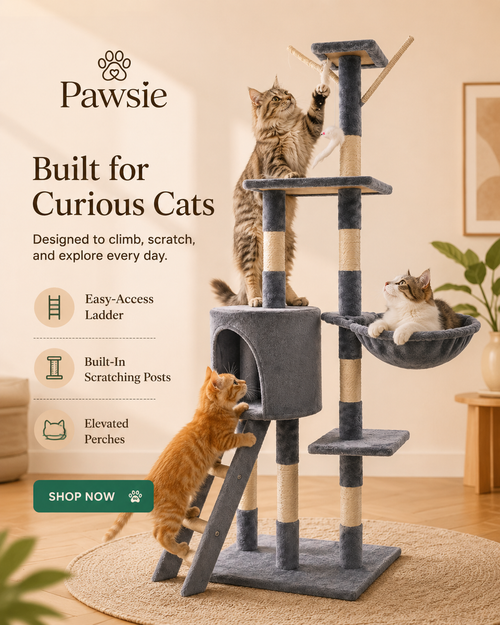 Pawsie Cozy Cat Tree